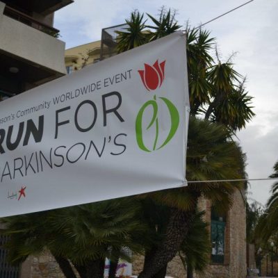 Banner for the "Run for Parkinson's" event